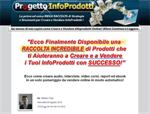 Tablet Screenshot of progettoinfoprodotti.com